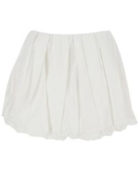 Pinko - Skirt With Pleated Details And Balloon Hem - Lyst