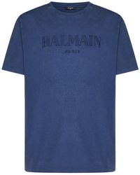Balmain - Cotton Logo T-Shirt - Lyst