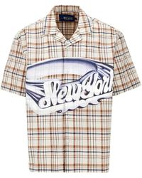 AWAKE NY - Printed "New York" Camp Collar Shirt - Lyst