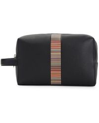 Paul Smith - Signature Stripe Leather Beauty-Case - Lyst