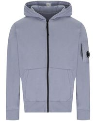 C.P. Company - Light Fleece Lavander Hoodie - Lyst