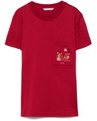 Max Mara - Logo Cotton T-Shirt - Lyst