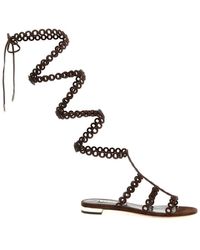 Aquazzura - 'Infinity Chain Gladiator' Sandals - Lyst