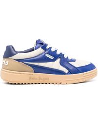 Palm Angels - Palm University Leather Sneakers - Lyst