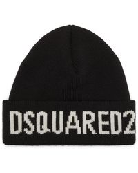 DSquared² - Wool Knitted Hat - Lyst
