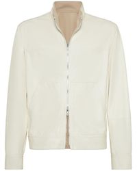 Brunello Cucinelli - Leather Jacket - Lyst