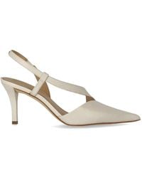 Michael Kors - Jaida Cream Slingback Pumps - Lyst