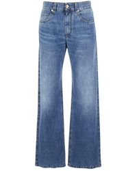 Brunello Cucinelli - 'Boyfriend' Five Pocket Jeans With Faded Effect - Lyst