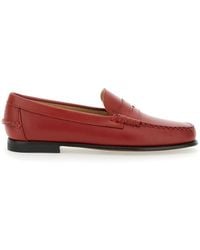 Sebago - 'Danielle Pop' Loafers With Bevelled Toe And Low Stacked Heel - Lyst