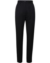 Dolce & Gabbana - Virgin Wool Blend Trousers - Lyst