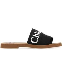 Chloé Cream Isla Slippers | Lyst