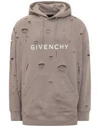 Givenchy Oversized Hole Sweater in Natural for Men Lyst