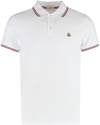 Moncler - Logo-appliqué Regular-fit Cotton Polo Shirt - Lyst