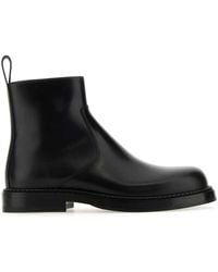 Bottega Veneta - Leather Strut Ankle Boots - Lyst