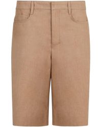 Max Mara - Eric Cotton And Linen Bermuda-Shorts - Lyst