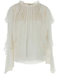 Alberta Ferretti - Silk Blouse - Lyst