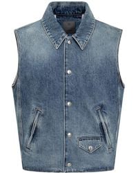 Givenchy - Denim Vest - Lyst
