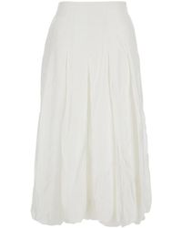 EPINGLER - Skirt With Balloon Design And Pleated Details - Lyst