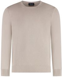 Drumohr - Cotton Crew-Neck Sweater - Lyst