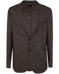 ZEGNA - Wool And Silk Blend Jacket For (Fw23 Collection) - Lyst