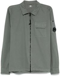 C.P. Company - Organic Gabardine Full Zip Overshirt - Lyst
