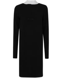 N°21 - Midi Dress With Bow Scarf - Lyst