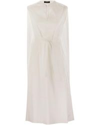 パーティードレス FABIANA FILIPPI Cotton-blend dress with diamond thread Fabiana Filippi Cotton-blend Dress With Diamond Thread In