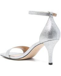 Michael Kors - 'Jaida' Glitter-Tone Heel Sandals - Lyst