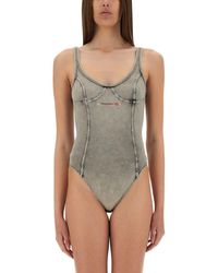 DIESEL - Bodysuit "Cami-Dnm" - Lyst