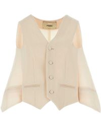 Fendi - Cut Out Deconstructed Vest - Lyst