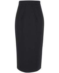 Plain - Midi Pencil Skirt - Lyst