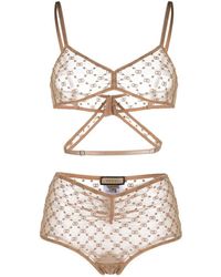 Gucci - Gg Tulle Stars Lingerie Set - Lyst