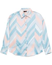 Liu Jo - Light And Printed Shirt With Bottons - Lyst