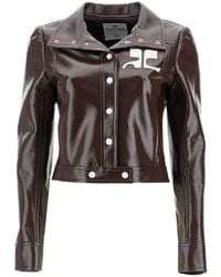 Courreges - Re-Edition Vinyl Effect Jacket - Lyst