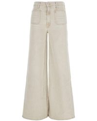 Mother - 'Patch Pocket Undercover Sneak' Five-Pocket Jeans - Lyst