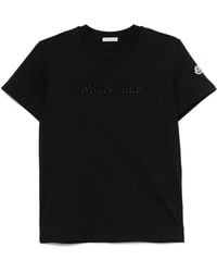 Moncler - Logo Cotton T-Shirt - Lyst