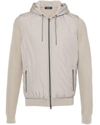 Herno - Nylon And Cotton Blouson Jacket - Lyst