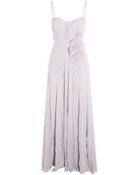 Elisabetta Franchi - Viscose Maxi Dress - Lyst