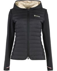 Moncler - Cardigan With Padded Front Panel - Lyst