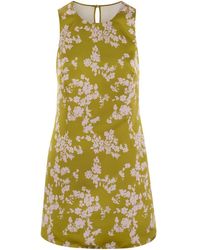 Elisabetta Franchi - Printed Duchesse And Tulle Dress - Lyst