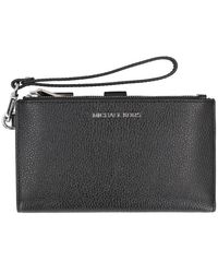 Michael Kors - Doublezip Wristlet Black - Lyst