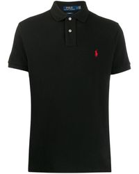 Polo Ralph Lauren - Short-Sleeved Logo-Embroidered Custom-Fit Cotton-Piqué Polo Shirt - Lyst