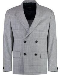 BOSS - Houndstooth Wool Jacket - Lyst