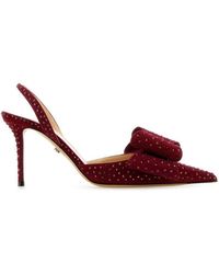 Mach & Mach - Mach&Mach Burgundy Suede Pumps - Lyst
