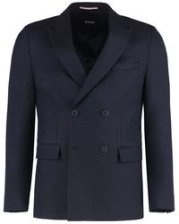 BOSS - Double-Breasted Jacket - Lyst