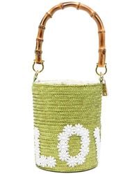 La Milanesa - Love Straw Bucket Bag - Lyst