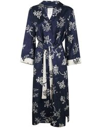 Max Mara Ape Belted Silk Twill Maxi Dress in Natural | Lyst
