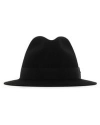 Saint Laurent - Felt Fedora Hat - Lyst