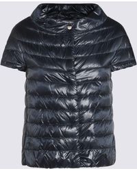 Herno - Dark Blue Down Jacket - Lyst