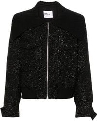 Self-Portrait - Chest Flap Pockets Zipped Blazer - Lyst